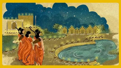 What is Diwali? Ram Sita Return To Ayodhya Diwali, Radha Krishna Diwali Images, Ram Returns To Ayodhya Diwali, Ganpati Sketch, History Of Diwali, Diwali Pics, Sree Ram, Sita Photo, Diwali Painting