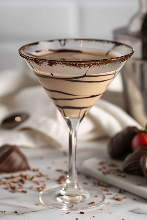 For a real treat, try this decadent Godiva chocolate martini. Made with 7 ingredients, this is one cocktail that's guaranteed to impress! Chocolate Martini Recipe Easy, Chocolate Martini Recipe Godiva, Godiva Chocolate Martini, White Chocolate Martini, Chocolate Martini Recipe, Rustic Wreaths, White Chocolate Shavings, Espresso And Cream, Caramel Vodka