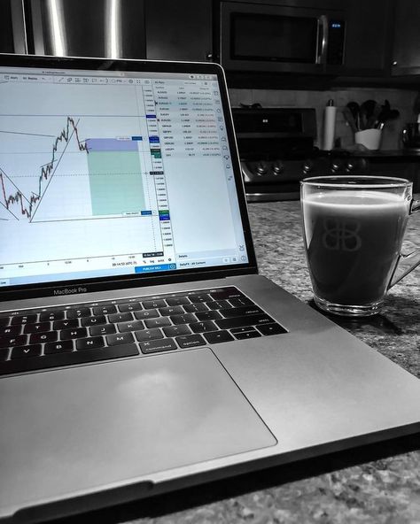 Coffee, Financial Analyst, Day Trader, Forex Signals, Banking, Stock Market, Cryptocurrency, Laptop, Computer