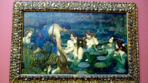 No, exclaimed Terry to the UK Synchronised Swimming Team, you can't 'just do your own thing' Hylas And The Nymphs, Art Captions, John Waterhouse, Synchronised Swimming, Swimming Team, Manchester Art, Deco Chairs, John William Waterhouse, Art Journal Techniques