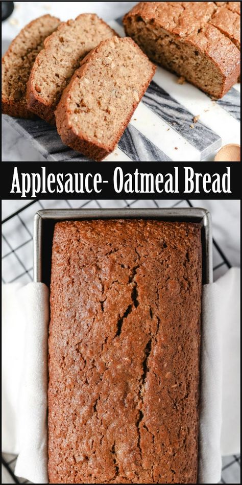 Applesauce Oatmeal, Easy Applesauce, Oatmeal Bread Recipe, Applesauce Bread, Breads Recipes, The Southern Lady Cooks, Southern Lady Cooks, Oatmeal Bread, Cooking Recipes Healthy