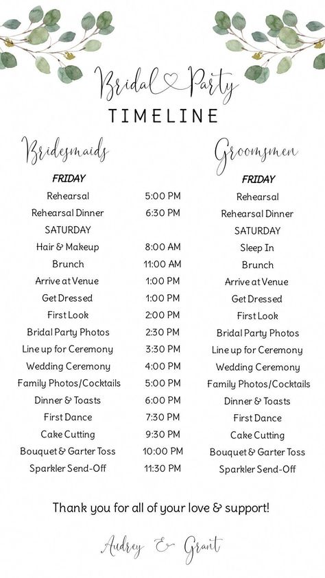 Bridal Party Itinerary Digital, Digital Wedding Timeline, Order of Events, Bridesmaid & Groomsmen Itinerary Text, Editable Wedding Schedule Keep your wedding day on schedule and your bridal party on time with this wedding itinerary template. 💕💕 Claim your additional 10% discount here: (Copy and Bridesmaid Itinerary Timeline, Wedding Time Schedule, Wedding Times Of Day, Events Before The Wedding, Wedding Iterinary, Wedding Tip Wednesday, Wedding Time Line Day Of, Wedding Party Timeline, Bridal Party Itinerary