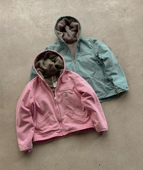 Blue Carhartt Jacket, Pink Carhartt Jacket, Vintage Carhartt Jacket, Carhartt Jackets, Carhartt Jacket, Active Jacket, Cute Jackets, Vintage Carhartt, Swaggy Outfits