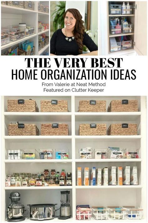 Discover some Texas-sized organizing tips from Valerie Wood - Owner and Chief Organizer of Neat Method Dallas. Get to know this amazing organizing expert! #organize #organizer #clutterkeeper Living Room Signs, Organizing Clutter, Space Hacks, Organized House, Closet Room Organizer, Neat Method, Home Organization Ideas, Cleaning Supplies Organization, Diy Organizer