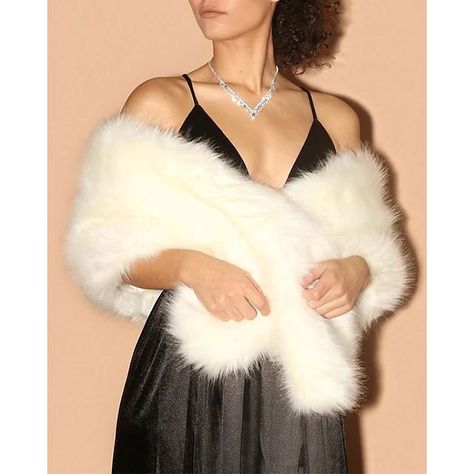 Supernatural Outfits, Faux Fur Wrap, Fall Wedding Guest, Old Fashion Dresses, Fur Wrap, Fur Shawl, Wedding Fall, Evening Wedding, Reception Dress