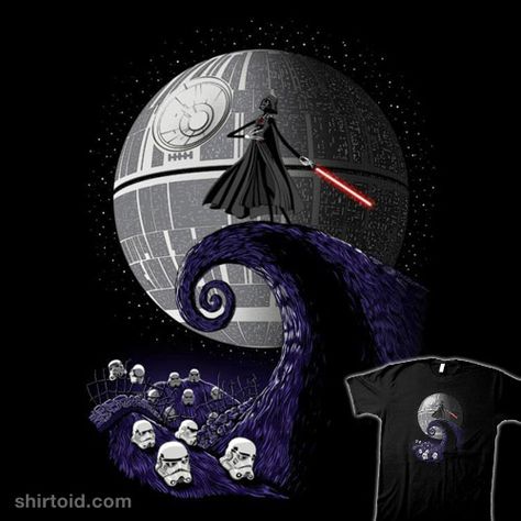 The Nightmare Before Empire   Shirtoid #darthvader #film #jackskellington #movie #mrjungle #scifi #starwars #stormtrooper #thenightmarebeforechristmas Star Wars Meme, Anakin Vader, Darth Vader Star Wars, Vader Star Wars, Star Wars Tattoo, Star Wars Christmas, Bd Comics, Star Wars Wallpaper, Darth Maul