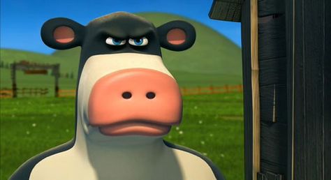 Otis Barnyard, Otis The Cow, Nickelodeon Movies, Cartoon Nickelodeon, Vsco Wallpaper, Walking The Plank, Creation Station, The Barnyard, Nickelodeon Cartoons