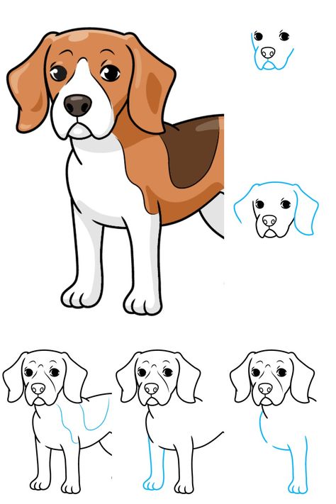 Beagle Drawing Easy Beagle Drawing Easy, Beagle Puppy Drawing, Beagle Sketch, Beagle Drawing, Puppy Drawing Easy, Dog Drawing Simple, Drawing Ideas For Kids, Dog Pumpkin, Realistic Sketch