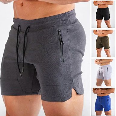 Men's Athletic Shorts 3 inch Shorts Workout Shorts Short Shorts Running Shorts Drawstring Elastic Waist Solid Color Camouflage Breathable Quick Dry Short Casual Fitness Running Casual / Sporty 2024 - $12.99 Capri Joggers, Shorts Workout, Running Shorts Men, Casual Sweatpants, Style Sportif, Gym Shirt, Workout Running, Casual Sporty, Pants Casual