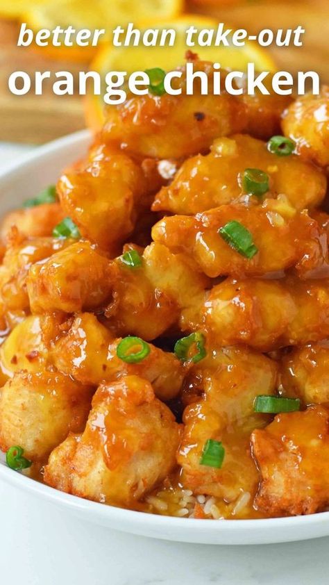 Orange Chicken From Scratch, Orange Chicken Easy Recipe, Modern Honey Orange Chicken, Chinese Orange Chicken Recipes Easy, At Home Orange Chicken, The Best Orange Chicken Recipe, East Orange Chicken, Quick Orange Chicken Recipe, Tangerine Chicken Recipe