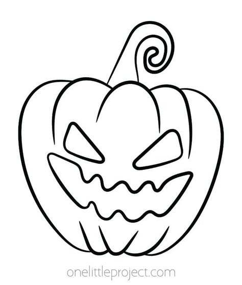 Here are 25 free printable Halloween coloring pages that are great for kids and adults! Enjoy Halloween coloring sheets of ghosts, witches, haunted houses, vampires, and more! Download all these fun Halloween coloring sheets for free. A great fall activity and perfect for a kids Halloween party! Pumpkin Line Art, Pumpkin Coloring Sheet, Cute Halloween Coloring Pages, Pumpkin Outline, Halloween Party Activities, Rug Tufting, Pumpkin Coloring Pages, Svg Thanksgiving, Halloween Activities For Kids