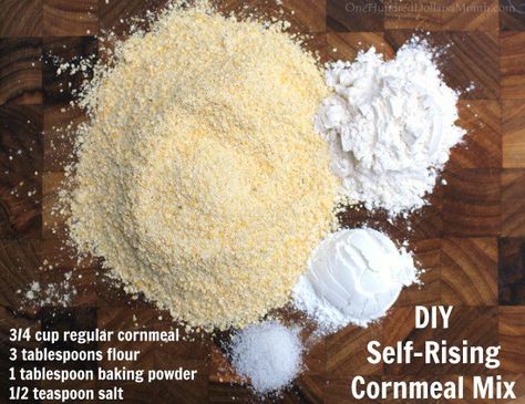 diy-self-rising-cornmeal-mix Self Rising Cornmeal Recipe, Self Rising Cornmeal, Sweet Corn Muffins, Diy Spice Mix, Honey Cornbread Muffins, Cornmeal Recipes, Homemade Dry Mixes, Honey Cornbread, Cornbread Muffins