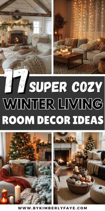 Warm up your space with these 17 Super Cozy Winter Living Room Decor Ideas To Warm Up Your Space, Living Room Decor Ideas For Winter, Rustic Winter Cabin Living Room Decor Ideas, Winter Living Room Decor Cozy Cozy Winter Living Room Decor Ideas, Cozy Living Room Winter, Winter Living Room Decor Cozy Comfy, Winter Living Room Aesthetic, Cozy Winter Decor Living Room, Winter Decor Ideas For The Home Living Rooms, Winter Pillows Living Rooms, Christmas Living Room Ideas Cozy, Winter Cabin Living Room