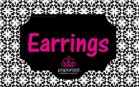 Paparazzi Jewelry Album cover - earrings Paparazzi Jewelry Advertising, Paparazzi Banner, Paparazzi Girl, Paparazzi Rings, Paparazzi Games, Paparazzi Advertising, Jewelry Signs, Paparazzi Logo, Paparazzi Quotes