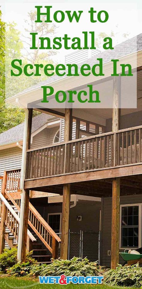 Discover all the benefits of adding a screened in porch to your home and installation tips with our guide! How To Screen In A Deck, Deck Converted To Screened Porch, Diy Screened In Porch On Existing Deck, Screen In Existing Deck, Adding Screened Porch To Deck, Convert Deck To Screened Porch, Screening In A Deck, Screening In A Covered Porch, Screened In Deck On A Budget