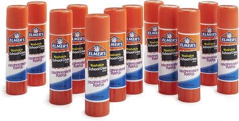 Elmers Glue Stick, Kids School Supplies, Elmer's Glue, School Supplies List, Fun Arts And Crafts, School Glue, Glue Stick, White Glue, Glue Sticks