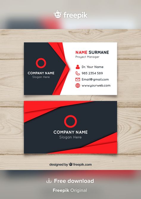 Red and black business card design Premi... | Premium Vector #Freepik #vector #logo #business-card #business #abstract Call Cards Design, Calling Card Design Layout, Black Business Card Design, Business Calling Card, Calling Card Design, Business Card Red, Call Logo, Business Card Design Black, Food Business Card