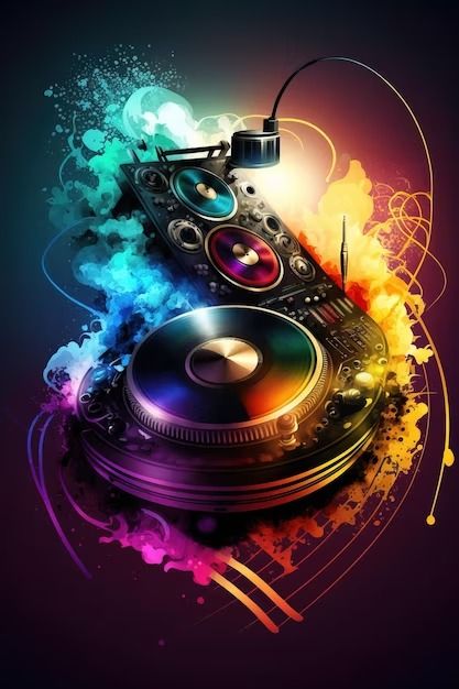 Dj Art Images - Free Download on Freepik Dj Png Photo, Dj Logo Design Ideas, Dj Photos Dj Setup, Dj Art Artworks, Music Images Pictures, Dj Animation, Dj Logo Design, Dj Background Hd Photo, Dna Music