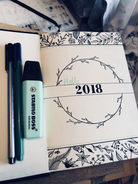 New Year 2024 Journal, New Year Journal Cover, 1st Page Of Journal Ideas Aesthetic, Bujo New Year Page 2023, Bujo Year Cover Page, Bujo Year Cover 2024, 2024 Title Page, New Year Journal Ideas 2024, New Year Cover Page