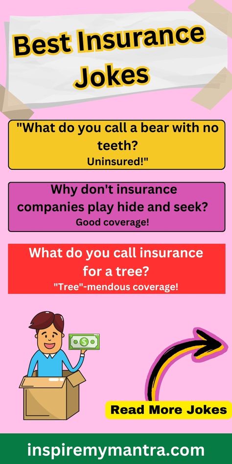 Best Insurance Jokes Insurance Humor, Jokes Humor, Insurance Claim, Friday Humor, To Laugh, Out Loud, Get Ready, Funny Jokes, Insurance