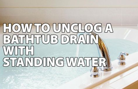 Unclog Tub Drain, Homemade Drain Cleaner, Unclog Bathtub Drain, Drain Unclogger, Clogged Drain Bathtub, Drain Repair, Unclog Drain, Diy Cleaning Solution, God Father