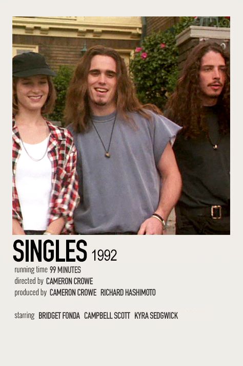 Singles Movie, Minimalistic Polaroid Poster, Bridget Fonda, How To Be Single Movie, Kyra Sedgwick, Polaroid Poster, Steve Martin, Fav Movies, Movies Showing