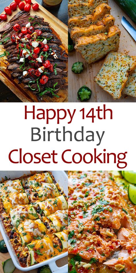 Happy 14th Birthday Closet Cooking - Closet Cooking Closet Cooking Recipes, Celebration Meals, Happy 14th Birthday, Closet Cooking, Happy 12th Birthday, Dinner Delicious, Cooking Homemade, Food And Recipes, Homemade Dinner