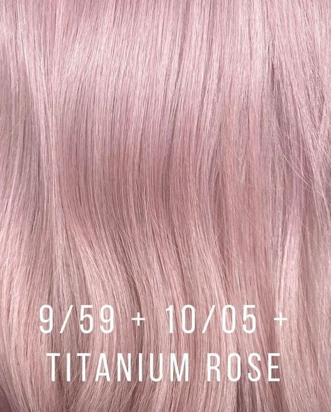 Pink Toner For Blonde Hair, Dusty Rose Hair Color, Light Ash Brown Hair Color, Dusty Rose Hair, Rose Hair Color, Wella Hair Color, Redken Hair Color, Color Formulas, Hair Elixir