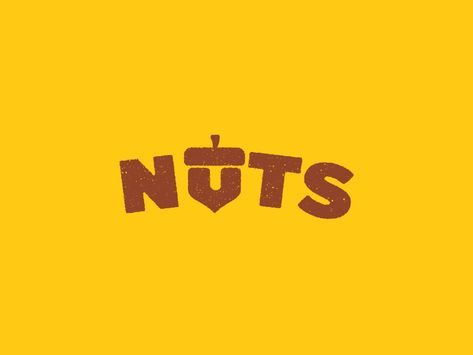 #VERBICON #nuts Nuts Logo Design Branding, Nuts Branding, Nuts Logo Design, Peanuts Packaging, Nuts Logo, Word Typography, Logo Design Graphics, Fruit Logo, Typo Logo