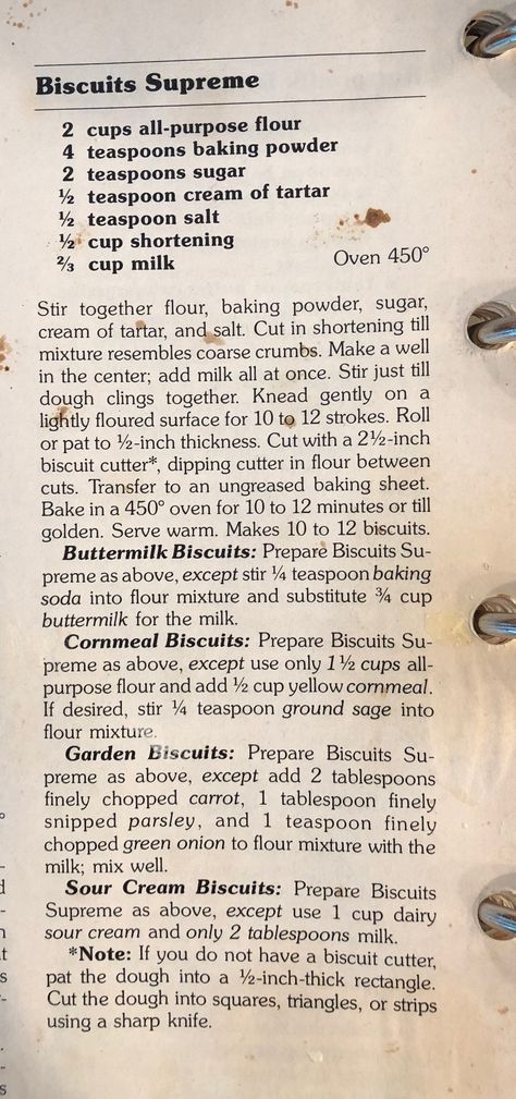 Biscuits supreme better homes & gardens Better Homes And Gardens Biscuits, Vintage Better Homes And Gardens Recipes, Betty Crocker Biscuit Recipe, Southern Living Biscuits Recipe, Butter Swim Biscuits Southern Living, Homemade Belvita Biscuits, Recycled Kitchen, Unusual Recipes, My New Life