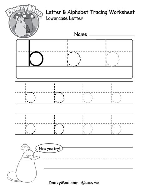 Kids can trace the small letter "b" in different sizes in this free printable. There is also a section where kids can practice writing letters on their own. Lowercase Letters Printable, Letter P Worksheets, Letter Writing Worksheets, Tracing Letters Preschool, Letter Tracing Printables, Letter D Worksheet, Letter B Worksheets, Tracing Worksheets Free, Letter Tracing Worksheets