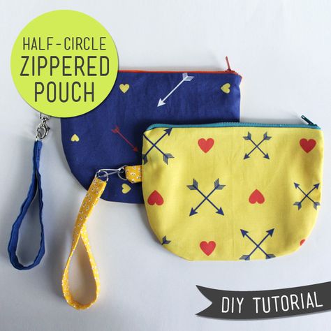 Dompet Koin Diy, Zip Pouch Tutorial, Easy Zipper Pouch, Bag Tutorials, Pouch Diy, Zipper Pouch Tutorial, Pouch Sewing, Pouch Tutorial, Costura Diy