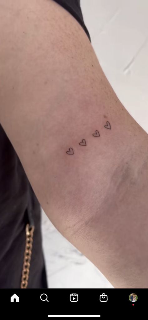 7 Hearts Tattoo, 3 Small Hearts Tattoo, 4 Small Heart Tattoo, Handwritten Heart Tattoo, Cluster Of Hearts Tattoo, Five Hearts Tattoo, Four Small Hearts Tattoo, Small Hearts Tattoo, Three Tiny Heart Tattoo