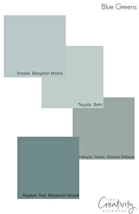 Muted timeless blue green cabinet paint colors that work well in a variety of lighting situations. Grey Bathroom With Green Accents, Grey Teal Paint Color, Light Blue Green Cabinets, Aegean Teal Sherwin Williams, Blue Cabinets Green Walls, Muted Blues And Greens, Muted Teal Paint Color Sherwin Williams, Light Teal Paint Colors Living Room, Light Teal Cabinets