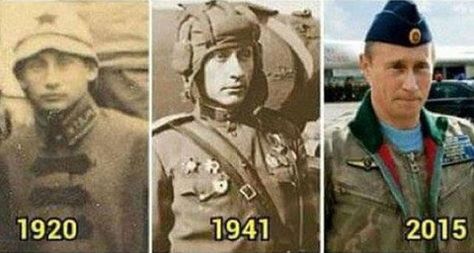 Images of Vladimir Putin historic dopplegangers emerged this month leading to claims he could time travel Ancient Aliens, Time Travel Theories, Walker Texas Ranger, Vladimir Poutine, Large Hadron Collider, Poutine, John Travolta, Chuck Norris, Jimmy Fallon