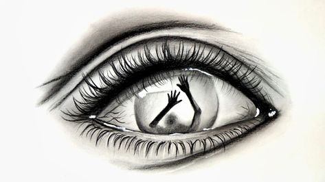 In this tutorial, I want to show you how to draw a creative eye step by step for beginners. #Creative_Eye #Eye_Drawing #eye_sketch Chest Tattoo Birds, Eye Step By Step, Clock Tattoo Sleeve, Black Men Tattoos, Drawing Eye, Pencil Drawing Tutorials, Realistic Pencil Drawings, Eye Drawing Tutorials, Drawing Tutorials For Beginners