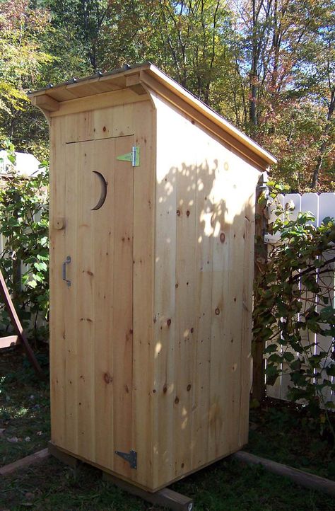 Outhouse With Shower Ideas, Outdoor Toilet Outhouse, Outhouses Ideas, Outhouse Pictures, How To Build An Outhouse, Outhouse Bathroom Ideas, Diy Outhouse, Outhouses Pictures, Outhouse Design