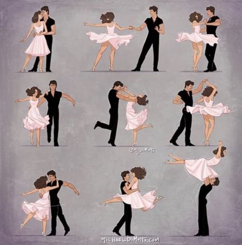 Drawing Dancing People, Dance Reference Poses Ballet, Man Spinning Woman Dancing, People Dancing Reference, Dancing Reference Drawing Couple, Dancing Pose Reference Couple, Ballroom Dancing Pose Reference, Couple Dancing Drawing Reference, Couple Dancing Reference