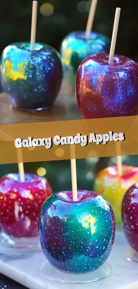 Craving a sweet treat that's out of this world? Discover the magic of Galaxy Candy Apples! These dazzling creations combine the classic crunch of caramel apples with a cosmic twist, perfect for impressing guests or adding sparkle to your dessert lineup. Eye-catching and delicious, these celestial confections are easier to make than they look. Ideal for a fun, creative kitchen adventure, this recipe will delight anyone who loves experimenting with food and indulging in a whimsical sweet experience. Space Themed Foods, Dinner Ideas Healthy Easy, Classy Dinner Outfits, Healthy Easy Dinner Ideas, Galaxy Desserts, Easy Meals Recipes, Rolls Dinner, Healthy Easy Dinner, Dinner Date Outfit