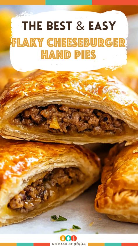 Hamburger Meat Pies, Individual Meat Pies Ground Beef, Flaky Pot Pie Crust Recipe, Ground Turkey Hand Pies, Cheeseburger Pie With Pie Crust, Ground Beef Pasties, Beef Hand Pies Recipes, Savory Pie Crust Recipe Dinners, Meat Hand Pies Ground Beef