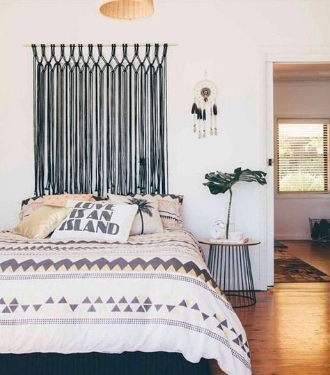 Out-of-the-Box Ideas to Jump Start Your Bedroom Style | Apartment Therapy Headboard Alternative, Big Bedrooms, Creative Bedroom, Simple Wall Decor, Headboard Wall, Diy Headboard, Dreamy Bedrooms, Bedroom Styles, Apartment Therapy