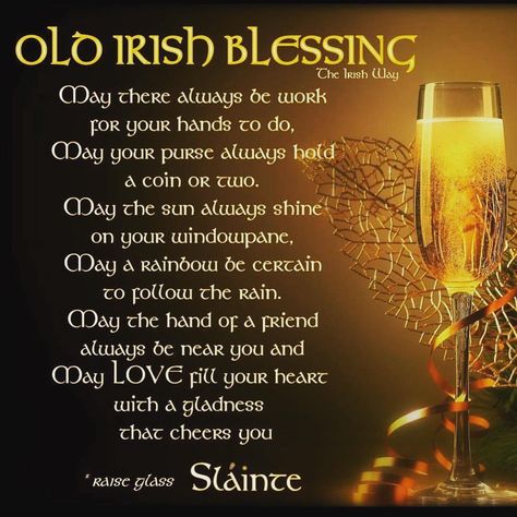 Happy New Year Irish Birthday Blessing, Irish Poems, Irish Blessing Quotes, Old Irish Blessing, Quotes New Year, Gifts Quotes, Funny Boyfriend Gifts, Irish Symbols, Irish Eyes Are Smiling