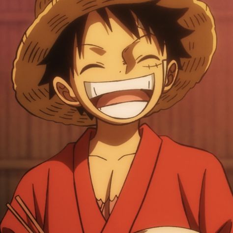 Luffy Anime Icon, One Piece Pfp Luffy, Luffy Serious, Luffy Smiling, Luffy Funny, Luffy Cute, One Piece Anime Luffy, Doflamingo Wallpaper, Luffy Icon