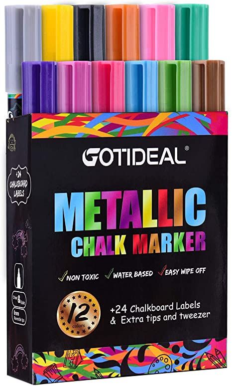 Best Paint For Glass, Window Markers, Chalkboard Markers, Metallic Liquid, Chalk Sign, Calendar Board, Liquid Chalk Markers, Chalkboard Labels, Chalk Pens