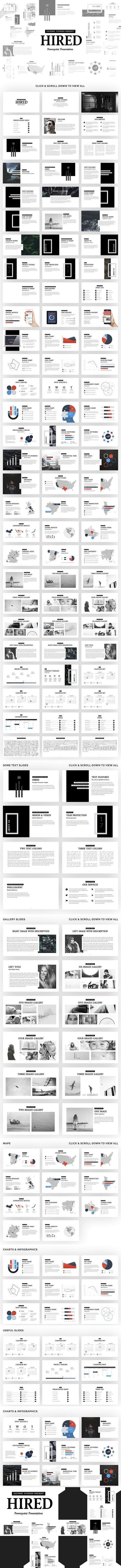 Hired | Powerpoint Presentation. Presentation Templates Agenda Design, Photoshop Shapes, Keynote Design, Infographics Design, Ppt Design, Design Presentation, Portfolio Templates, Keynote Presentation, Color Theme