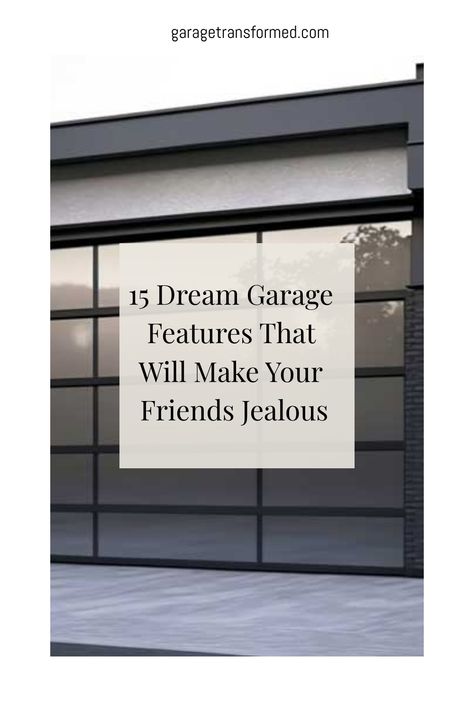 15 Dream Garage Features That Will Make Your Friends Jealous Three Car Garage Organization Ideas, Detached Garage Designs With Apartment, Single Car Garage Remodel, Garage Design Studio, New Garage Ideas, Drive Through Garage Ideas, Unique Garage Storage Ideas, Mirrored Garage Door, Race Shop Garages