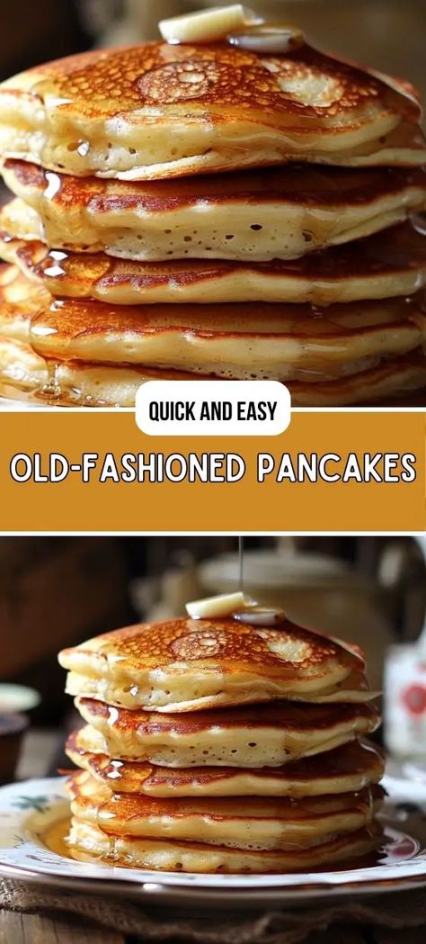 Old-Fashioned Pancakes Recipe Old Fashioned Pancake Recipe, Sugar Free Pancakes, Light And Fluffy Pancakes, Fluffy Pancake Recipe, Homemade Pancake Recipe, Special Breakfast, Lunch Appetizers, Oatmeal Pancakes, Homemade Pancakes