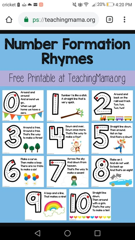 Number Nursery Rhymes, Numbers Song Preschool, Number 8 Math Activities Preschool, Number Formation Worksheets, Number Rhymes For Writing Numbers, Number Formation Rhymes Free Printable, Alphabet Rhymes For Preschool, Number 4 Activities For Kindergarten, Math Songs Preschool