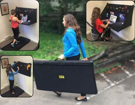 TP's Best Of The Week #17: Of Wine And Blankets - Tiny Partments Portable Standing Desk, Portable Workstation, Standing Work Station, Industrial Workbench, Portable Workbench, Office Plan, Portable Desk, Garage Office, Work Station