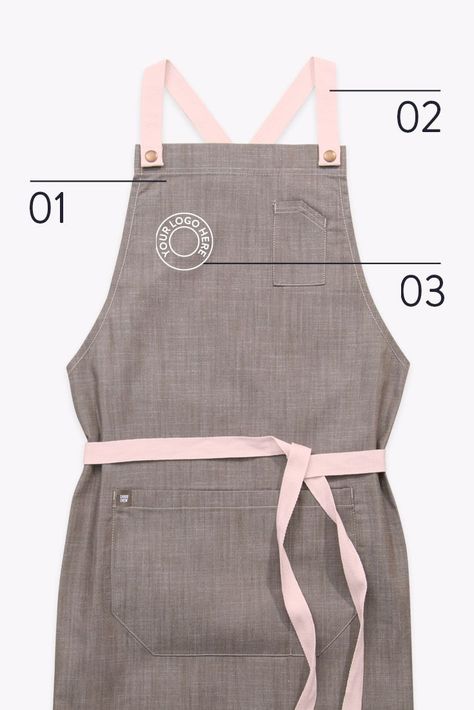 Small Business Uniform Ideas, Boutique Uniform Ideas, Cafe Apron Design, Apron Coffee Shop, Coffee Shop Uniform Ideas, Bakery Uniform Ideas, Restaurant Uniform Ideas, Coffee Shop Uniform, Coffee Shop Apron